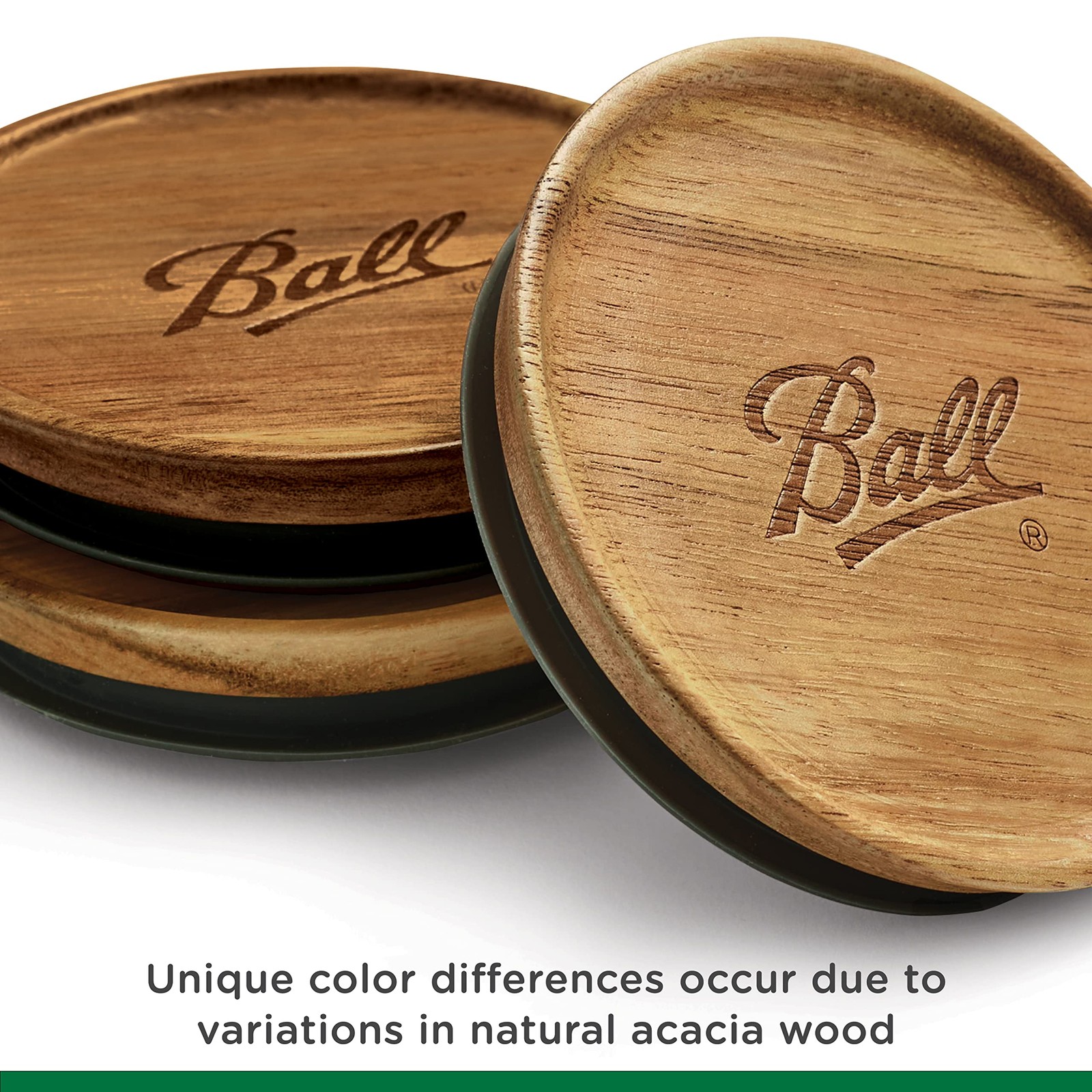 Jar Wooden Storage Lids 5 Pack Durable Replacement Lids for Wide Mason Jars
