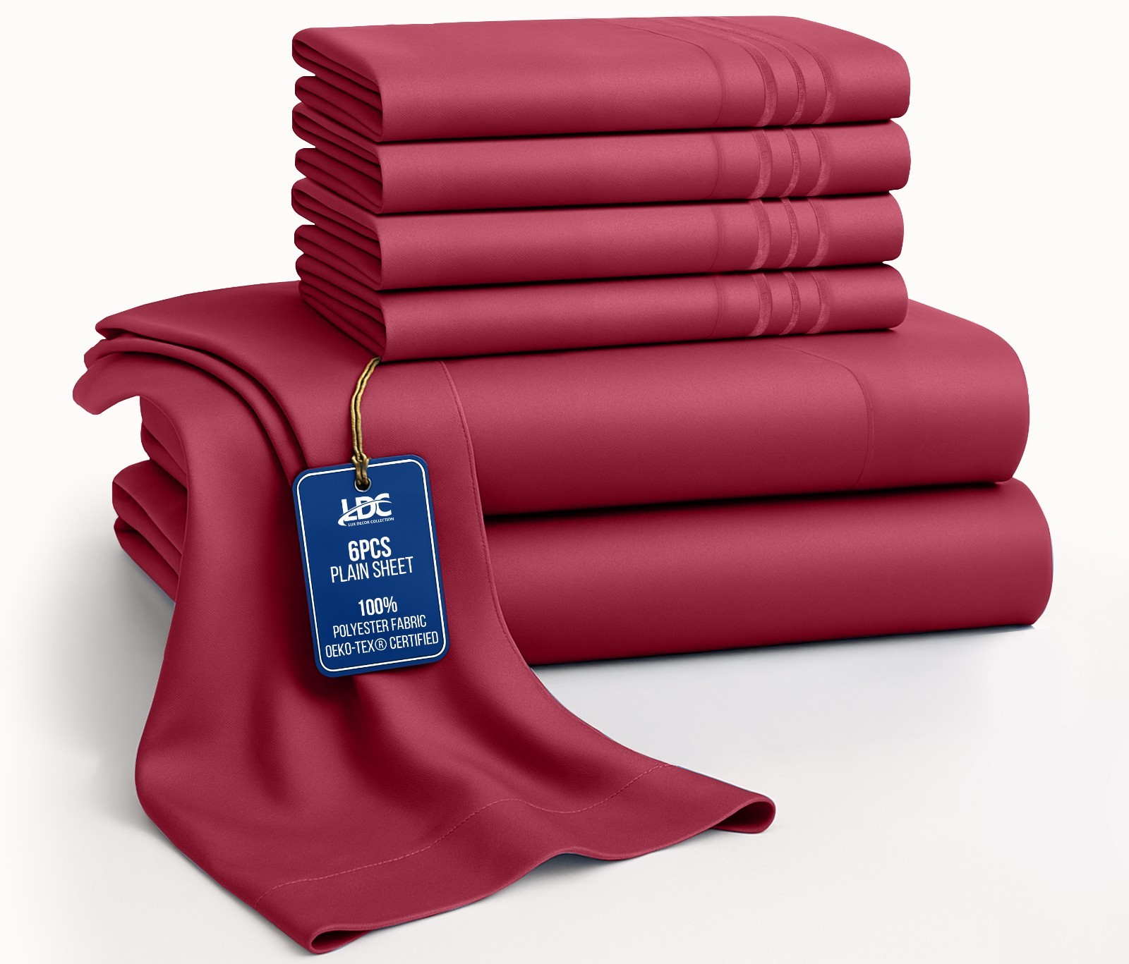 Bed Sheet Set 6 Piece Bedding Comfort Microfiber Deep Pocket 1800 Series Sheets