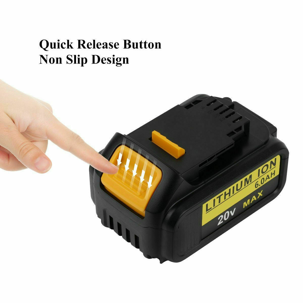 1/2pack 20V For DeWALT Max Lithium Ion DCB201 DCB203 DCB207 Battery or Charger