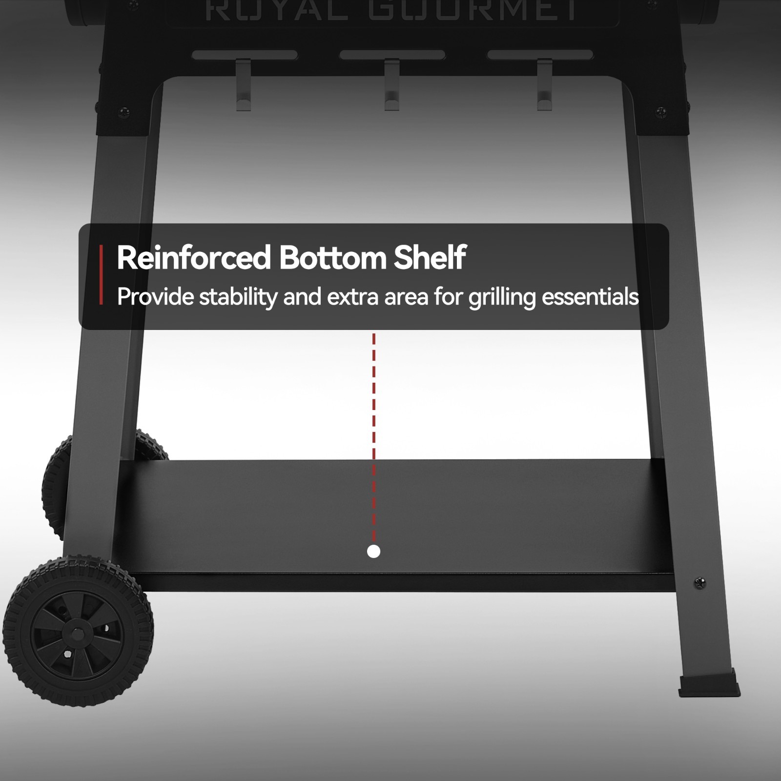 Royal Gourmet Outdoor Grill with Side Shelf Barrel Charcoal Grill for Backyard