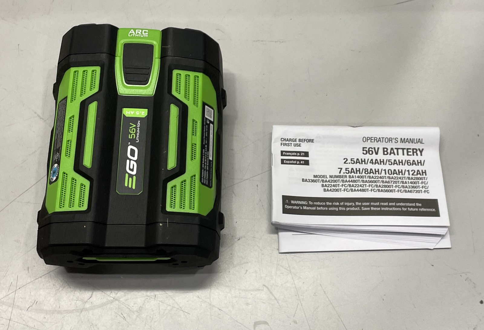 EGO POWER+ Battery 56V 2.5Ah BA1400T
