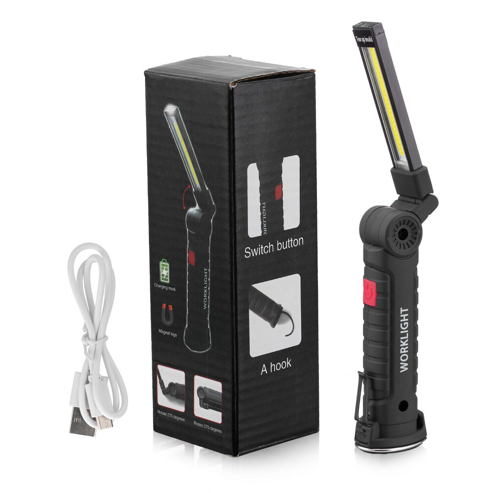 Super Bright 1200000lm Rechargeable LED Work Light Folding Torch Lamp Flashlight