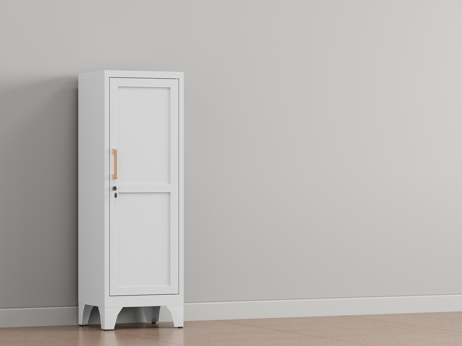 Kitchen Pantry Storage Cabinet, Lockable Metal Cabinet with Shelves Storage Unit