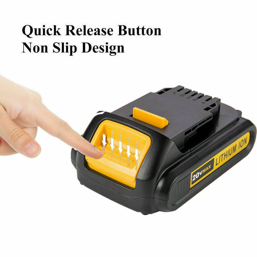 2Pack For DEWALT DCB201 20V 20Volt Max Lithium-Ion Compact Battery DCB203 DCB207