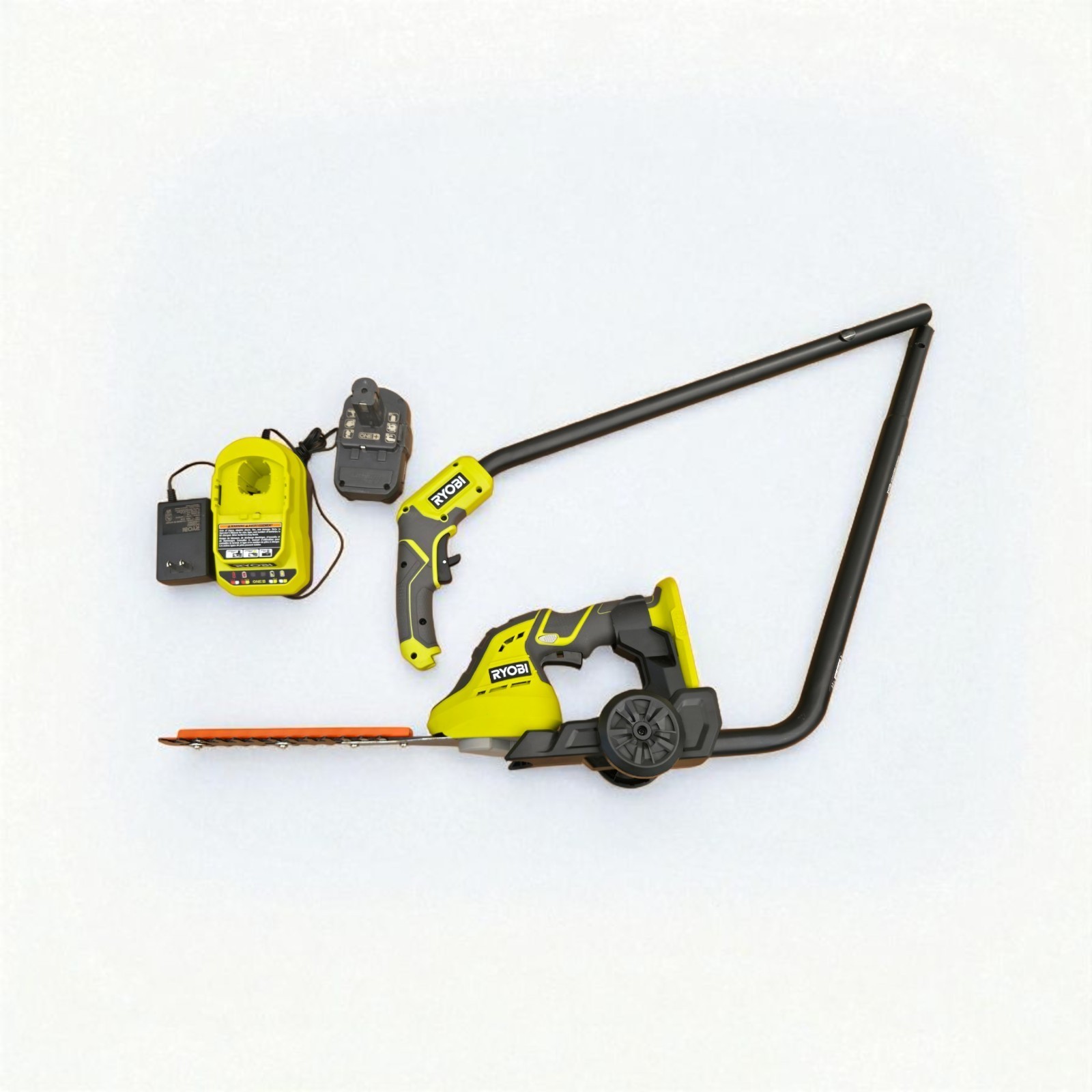 RYOBI 18V ONE+ Cordless Grass Shear & Shrubber Trimmer Kit w/ Caddy – OPEN BOX