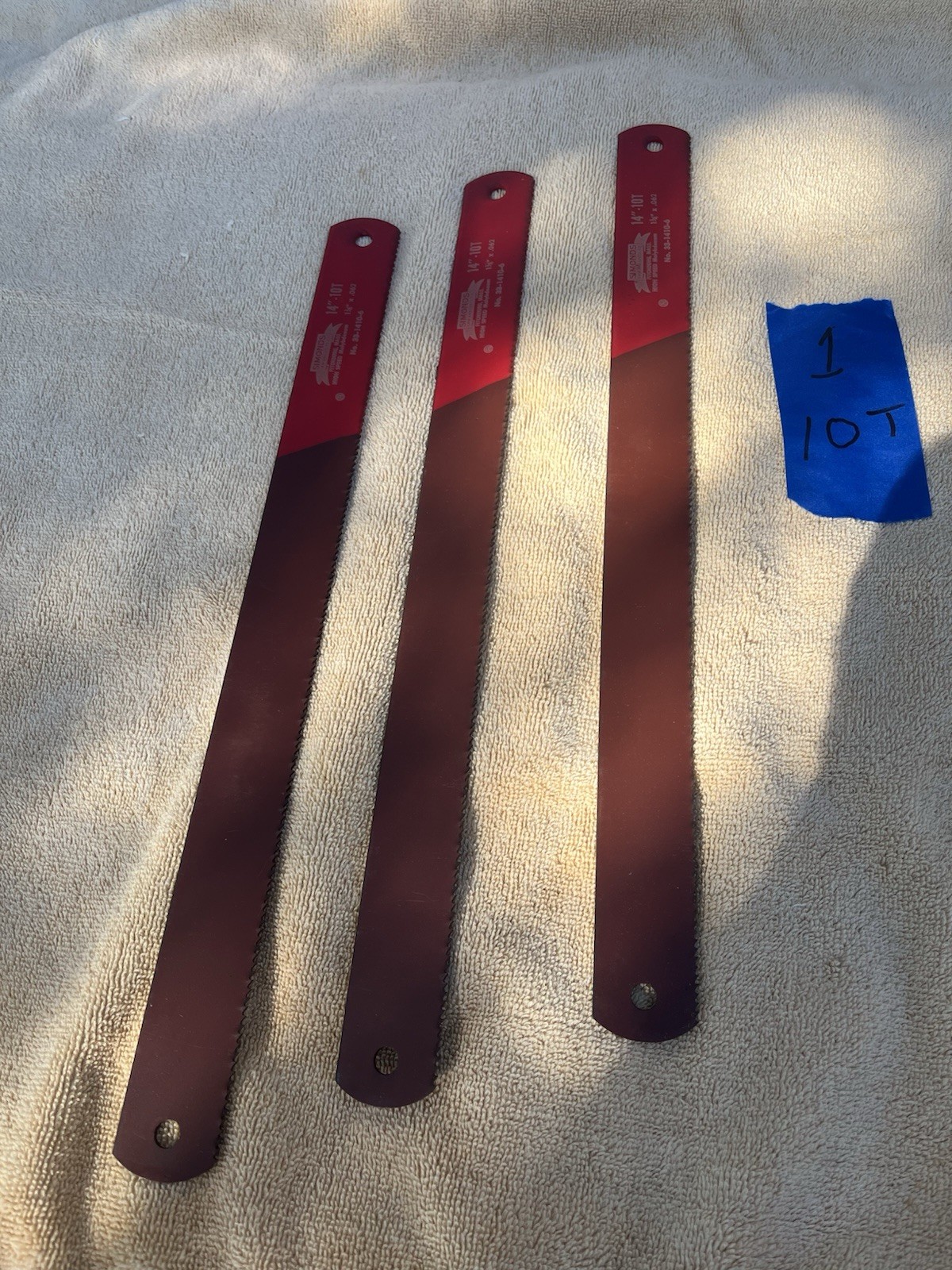 3 Unused Blades Simonds 14”x10T- 1 1/4 X .062 No 33 1420 6