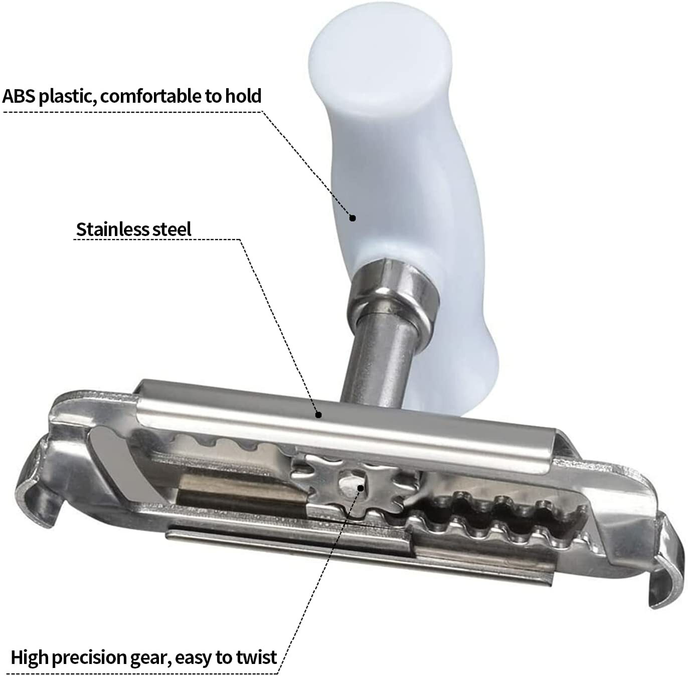 Jar Lid Bottle Opener Can Adjustable Remover Stainless Steel Twist Off Grip Easy