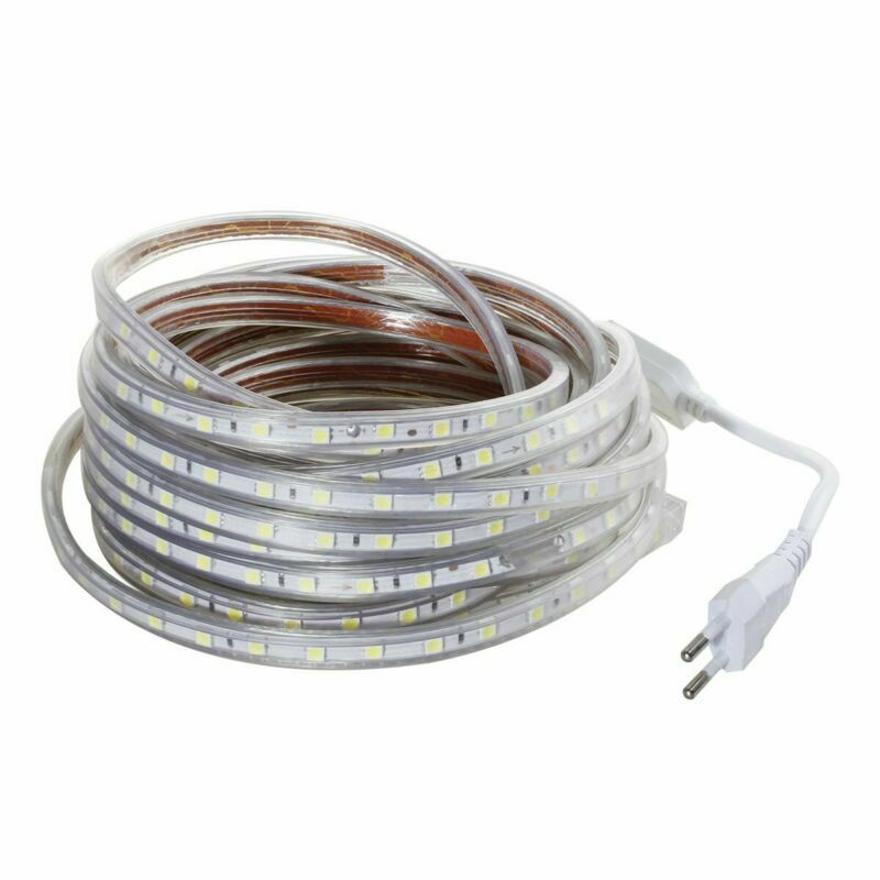 110V 220V 1m-20m Waterproof 5050 LED Flexible Tape Rope Strip Light Xmas Outdoor