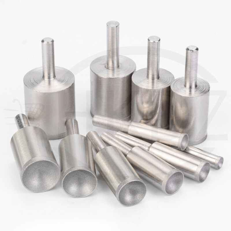 Diamond Burr Grinding Bit Burr Polishing Concave Bead Shaping Rotary Tool 3-25mm