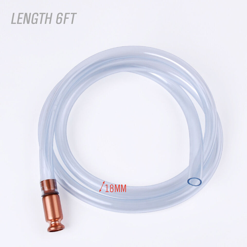 2Pack 1.8M 6FT Siphon Hose Pump Self Priming Jiggler Shaker Transfer Fuel Water