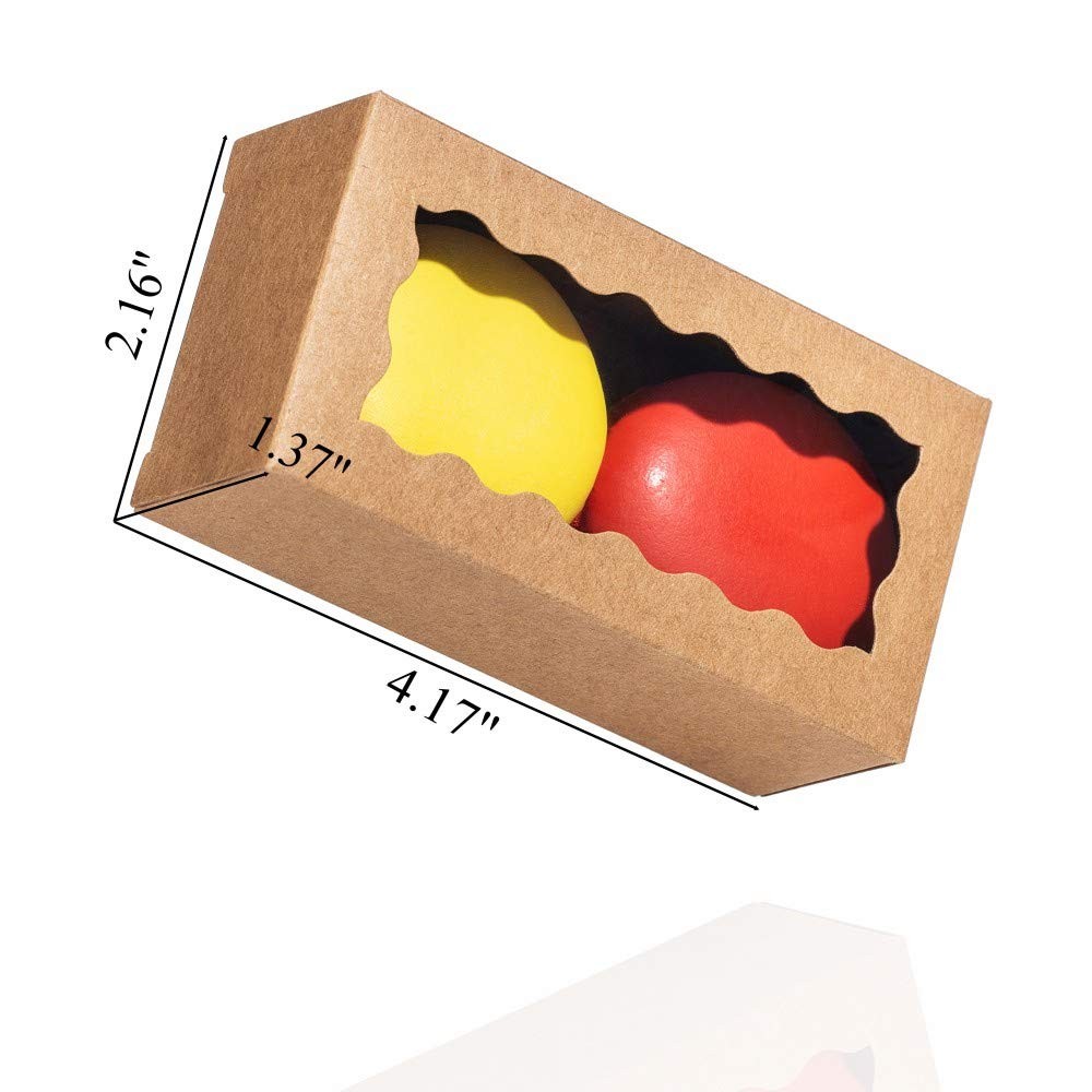 Macaron Boxes for 2 Macarons 50 PCS 4.17×2.16×1.37 inch Containers