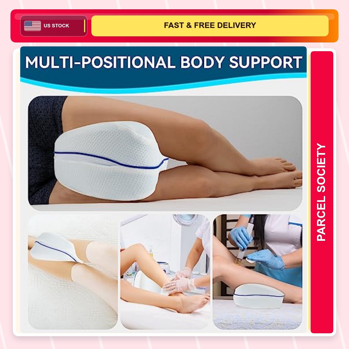 For Side Removable Cover Bandage Pillow 1 Pack White 1.0 Count Breathable Hip 1