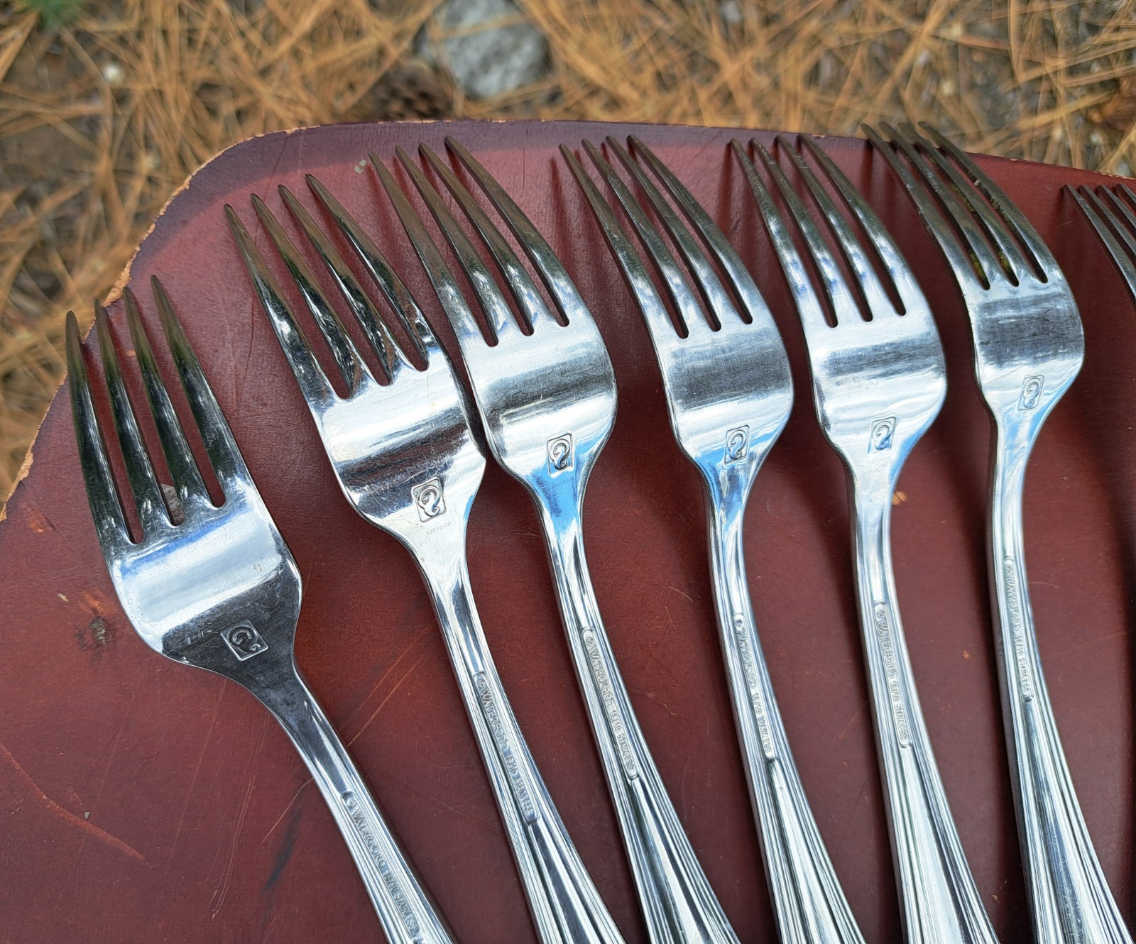 Waterford LINEAR 18/10 Stainless Flatware Vietnam Lot Of 25 Pieces