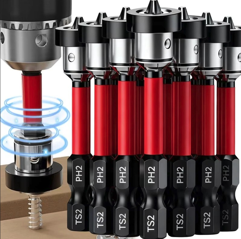 3pcs Magnetic Drywall Screwdriver Bits Alloy Steel Positioning Tools – NEW
