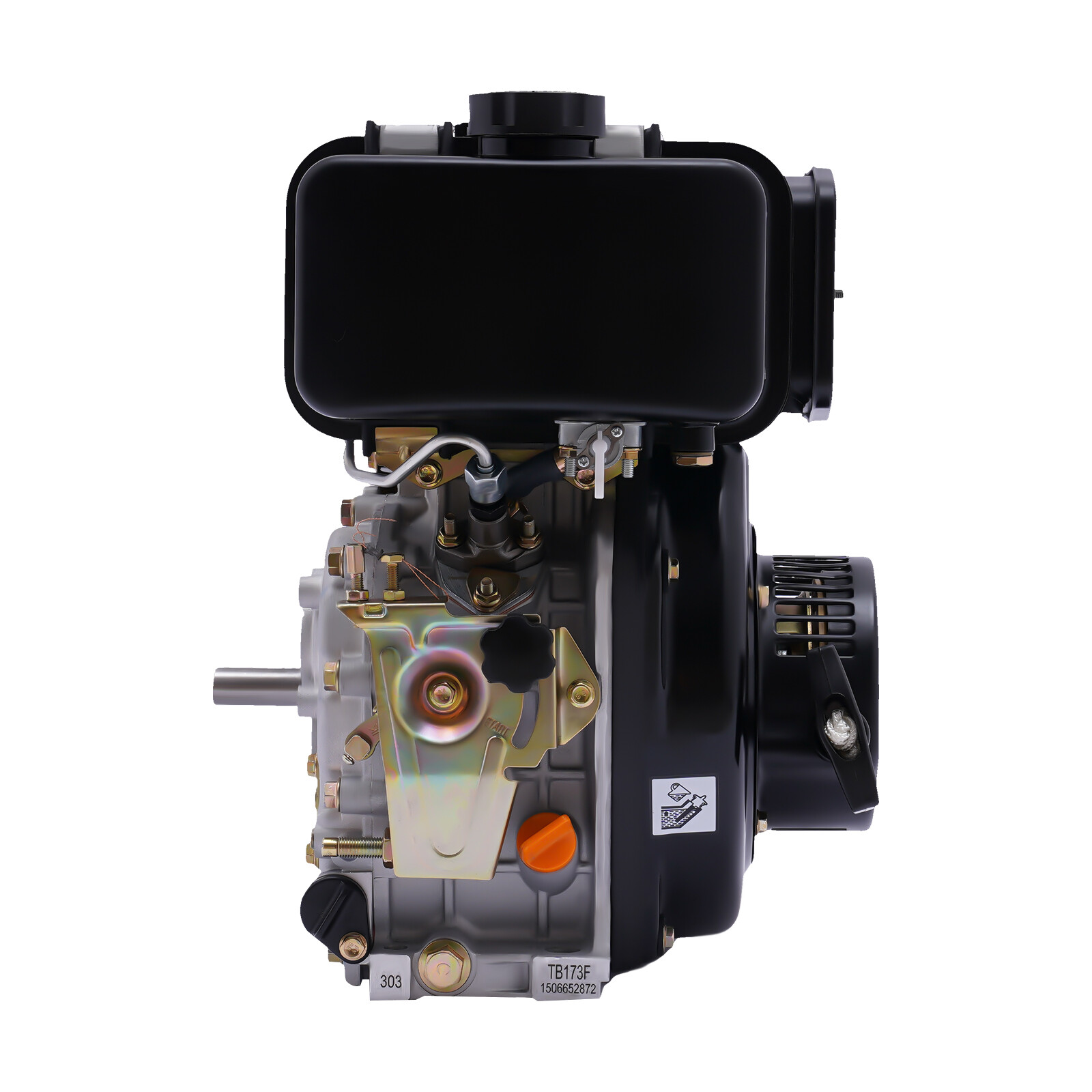247CC 4-Stroke Tiller Diesel Engine 5HP Vertical Motor Single Cylinder Air-Cool
