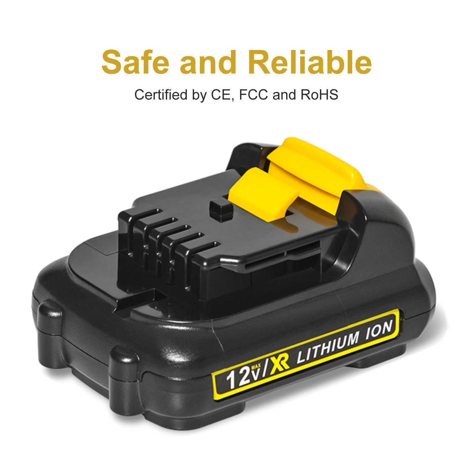 2 NEW For DEWALT DCB120 12V 12 Volt MAX Lithium-Ion Battery Pack DCB127-2 DCB122