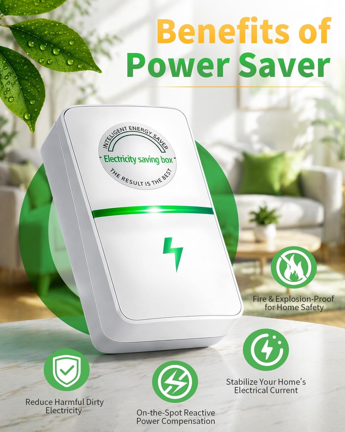Updated 8-Port Power Plug Pro – Effortless Energy Savings & Surge Protection
