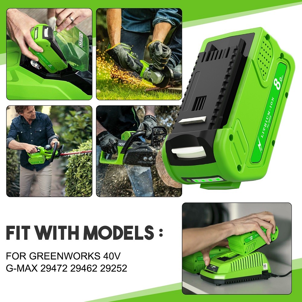 40V Lithium Battery For Greenworks G-MAX 40 Volt 29472 29462 20202 29252