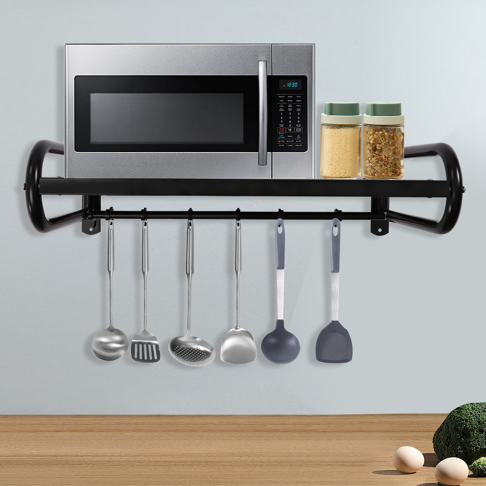 Carbon Steel Wall Shelf Metal Shelving Heavy Duty Commercial or Household Grade