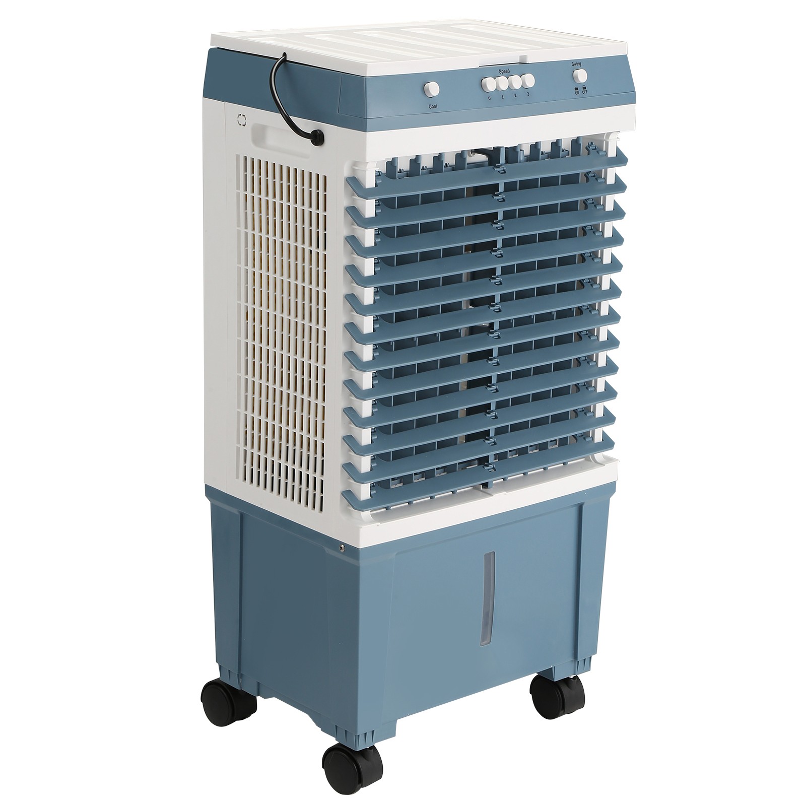 VEVOR 3-in-1 Evaporative Air Cooler Fan Swamp Cooler 5gal 1400CFM 3 Speed 19L