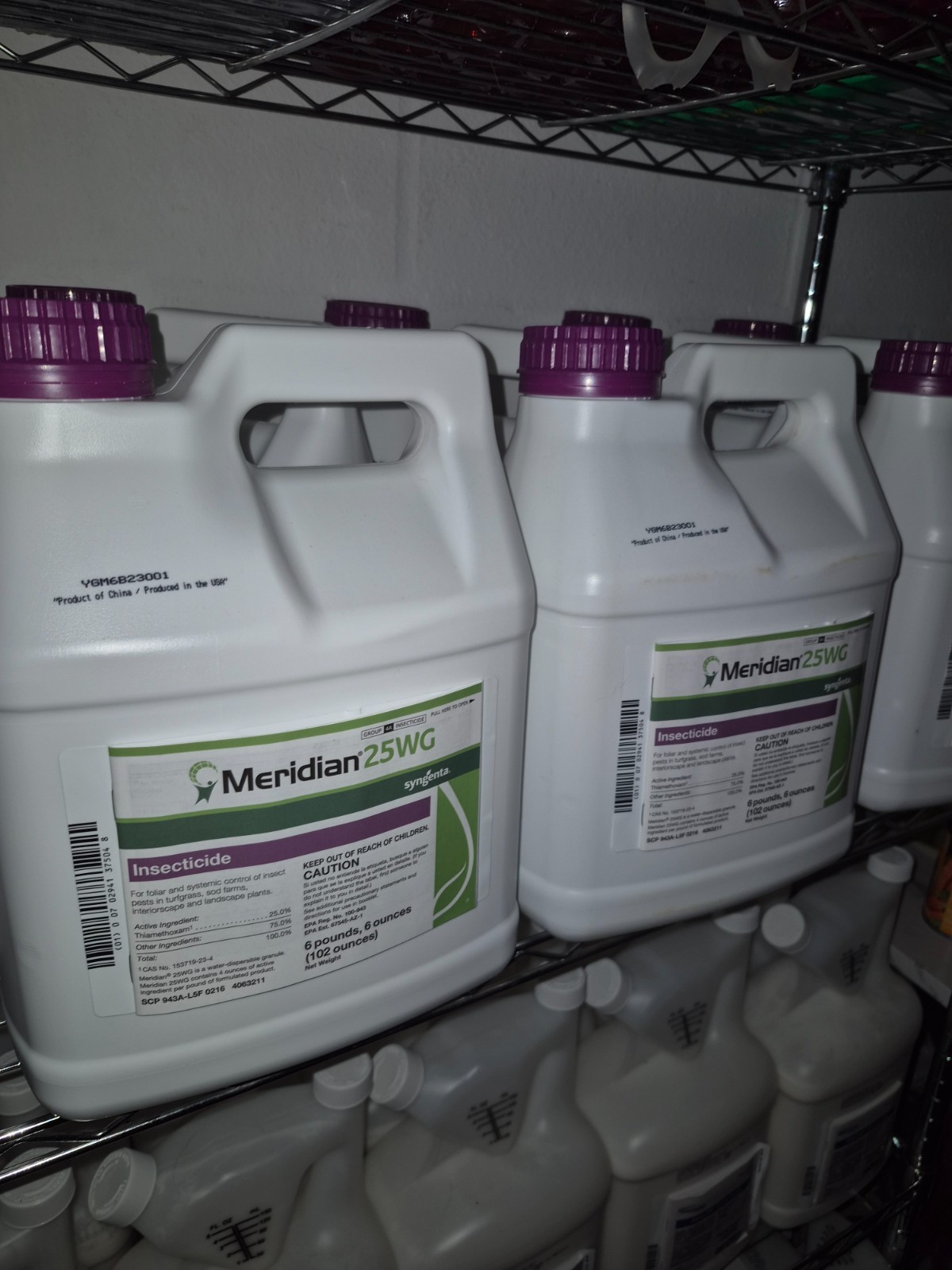 Meridian 25WG Insecticide bottle (102 oz)