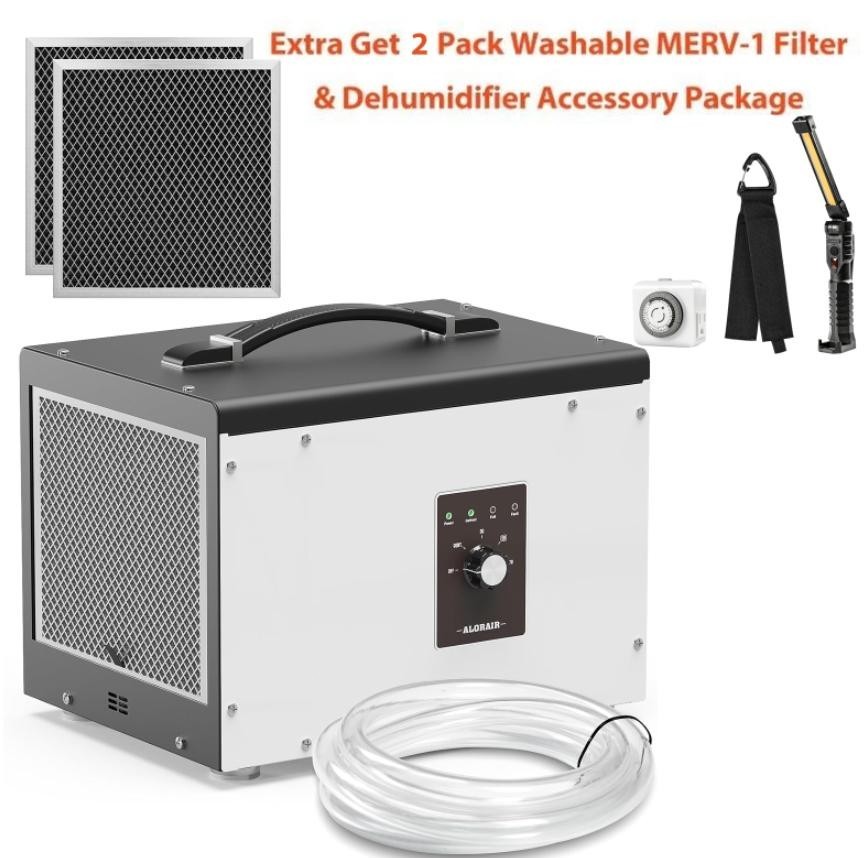 ALORAIR 70 PPD Crawl Space Dehumidifier with Drain Hose for Home and Basements