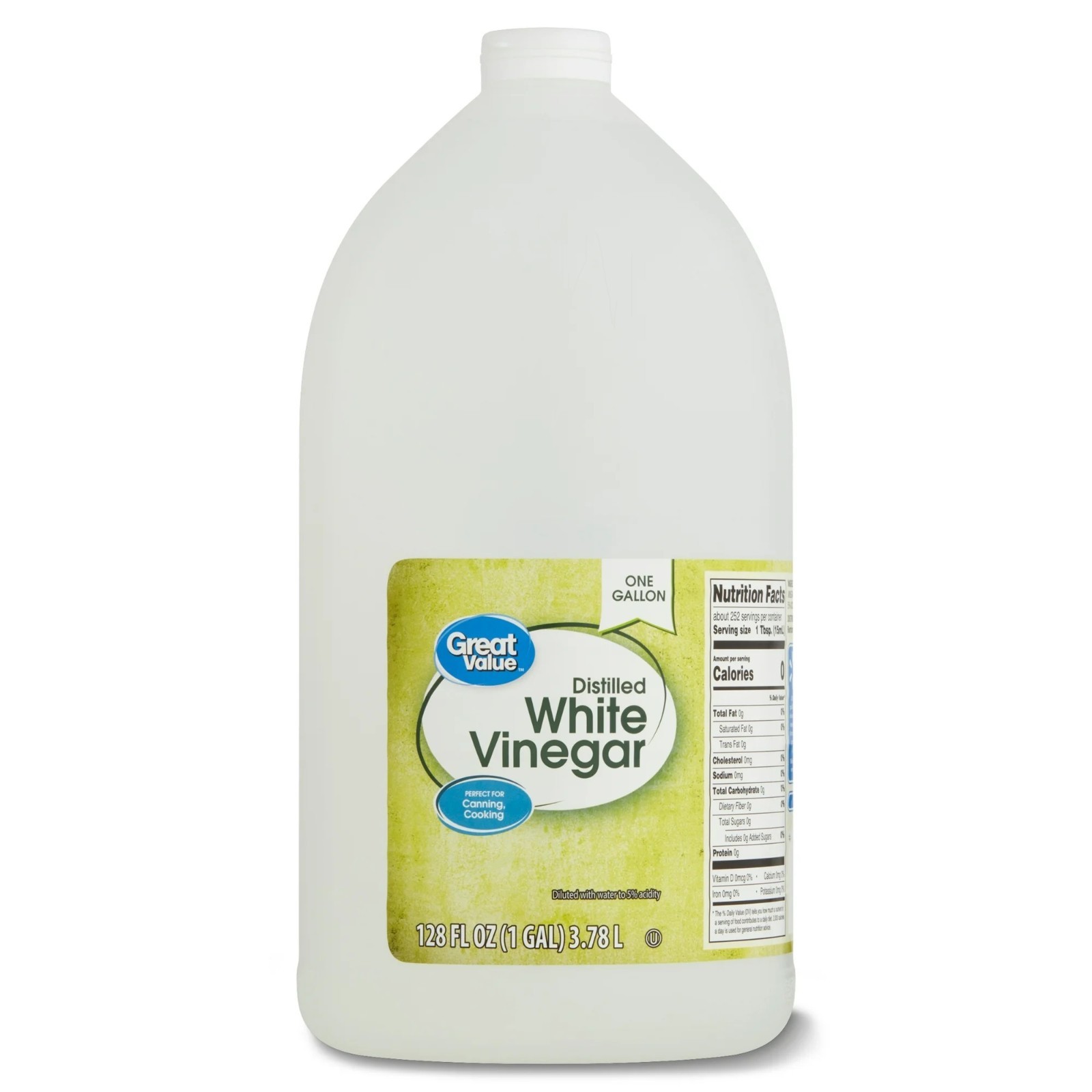 (4 pack) Great Value Distilled White Vinegar, 128 fl oz