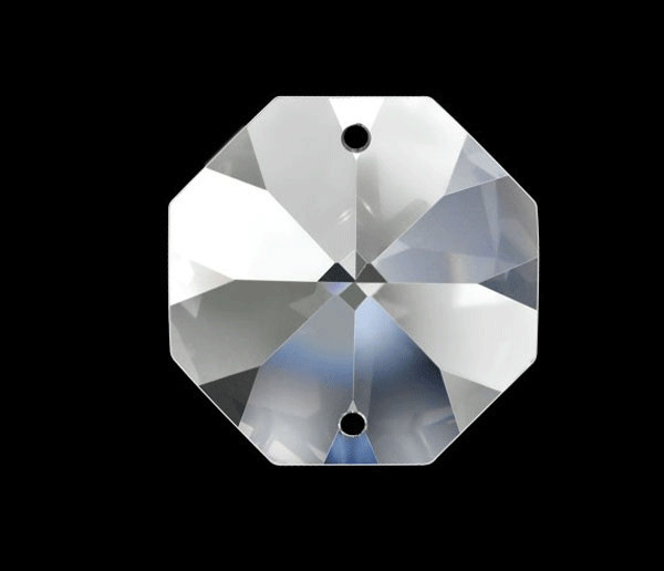 Asfour Crystal 16mm (2-hole) Octagon Crystal Beads Chandelier parts #1080