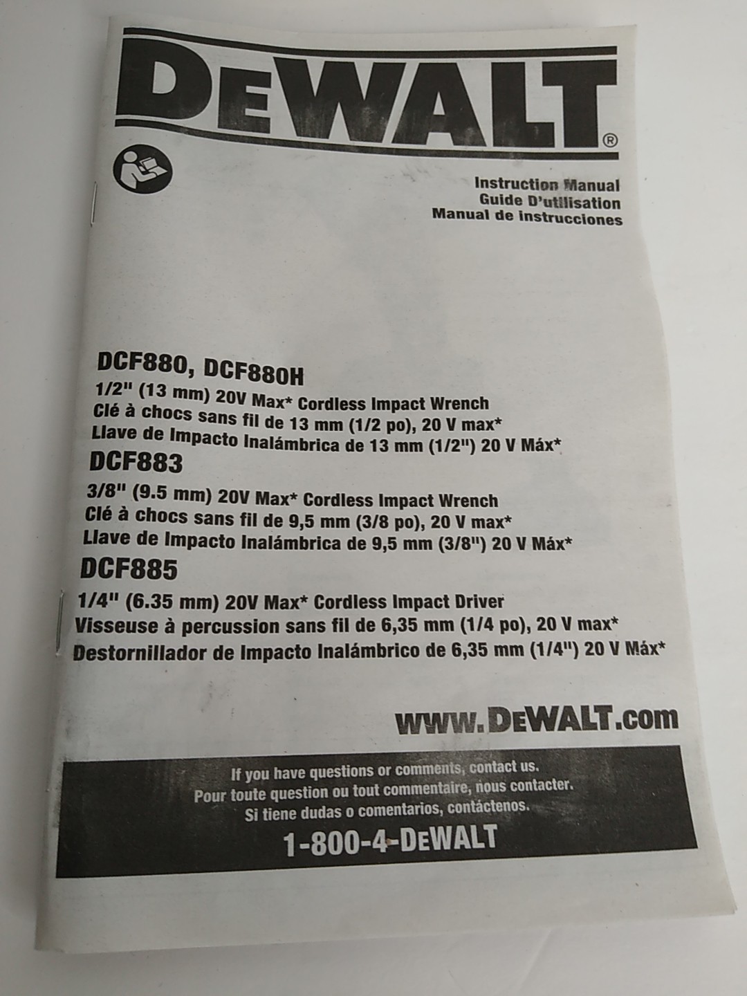 DeWalt DCF885 20V MAX 1/4″ Cordless Impact Driver (Tool Only) FREE SHIP