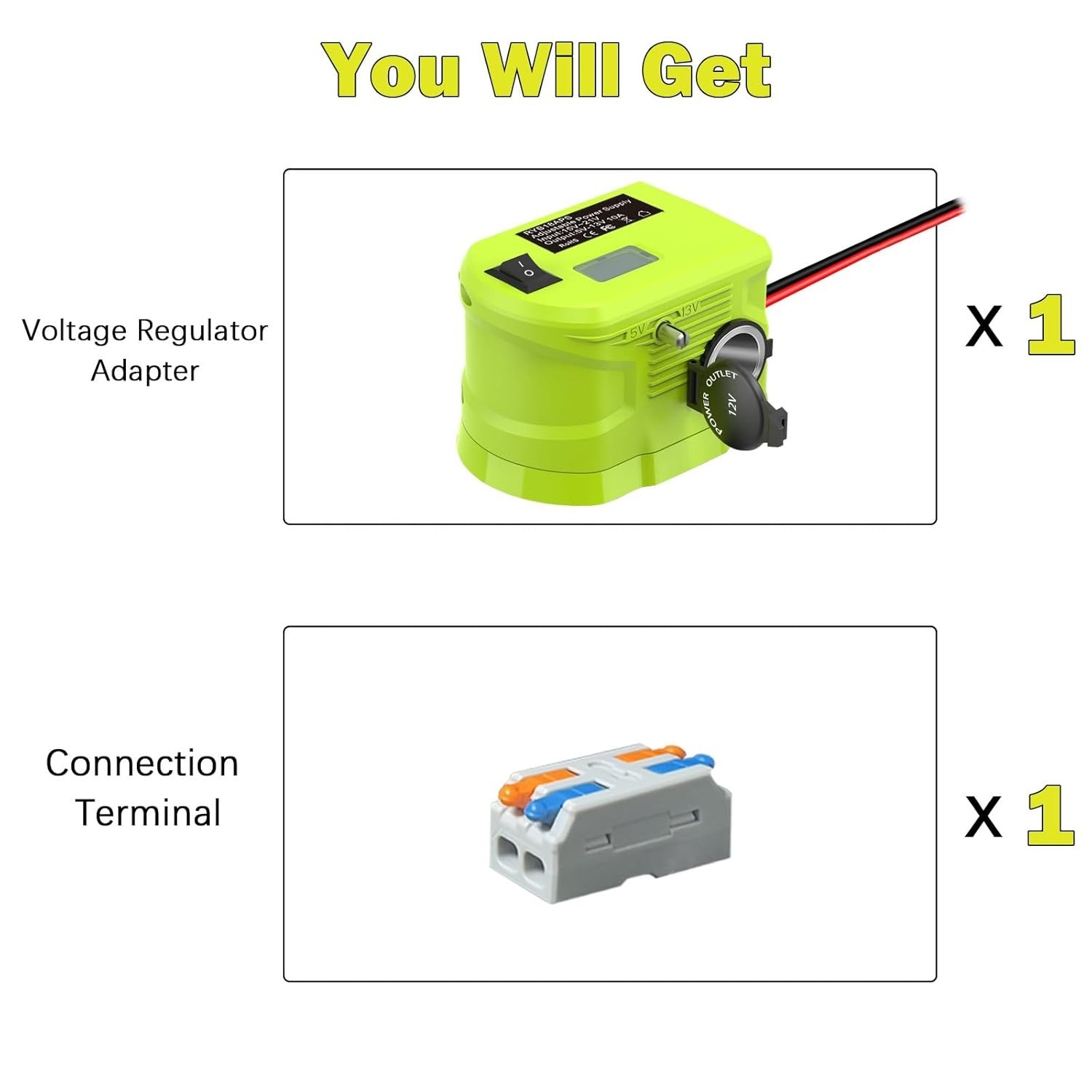 18V to 12v Step Down Converter for Ryobi Battery Voltage Reducer Transformer