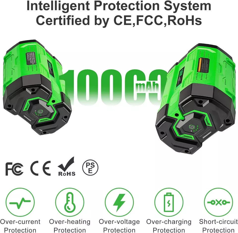 56V 10.0Ah For Genuine EGO BA5600T Power + 56V 12Ah Lithium Battery Replace