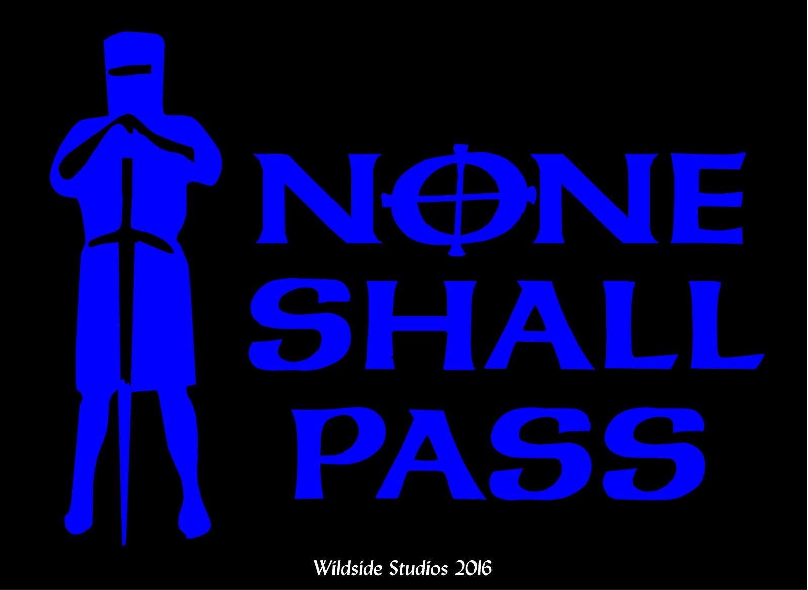 None Shall Pass Decal Monty Python Quote car window funny vinyl sticker
