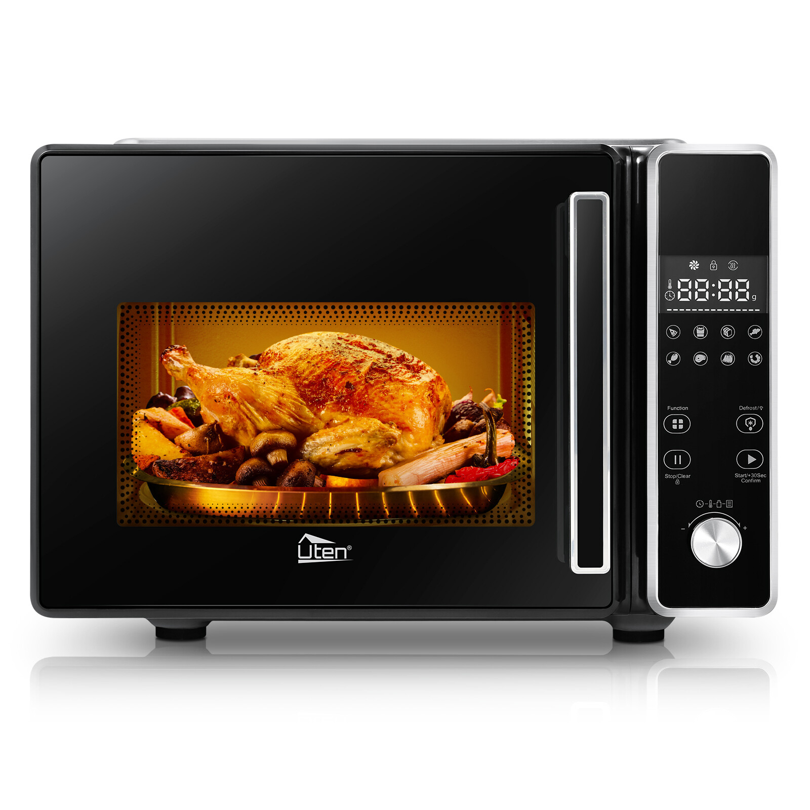 3-in-1 Air Fryer Microwave Oven Combo 1800W Countertop Convection Kitchen Oven