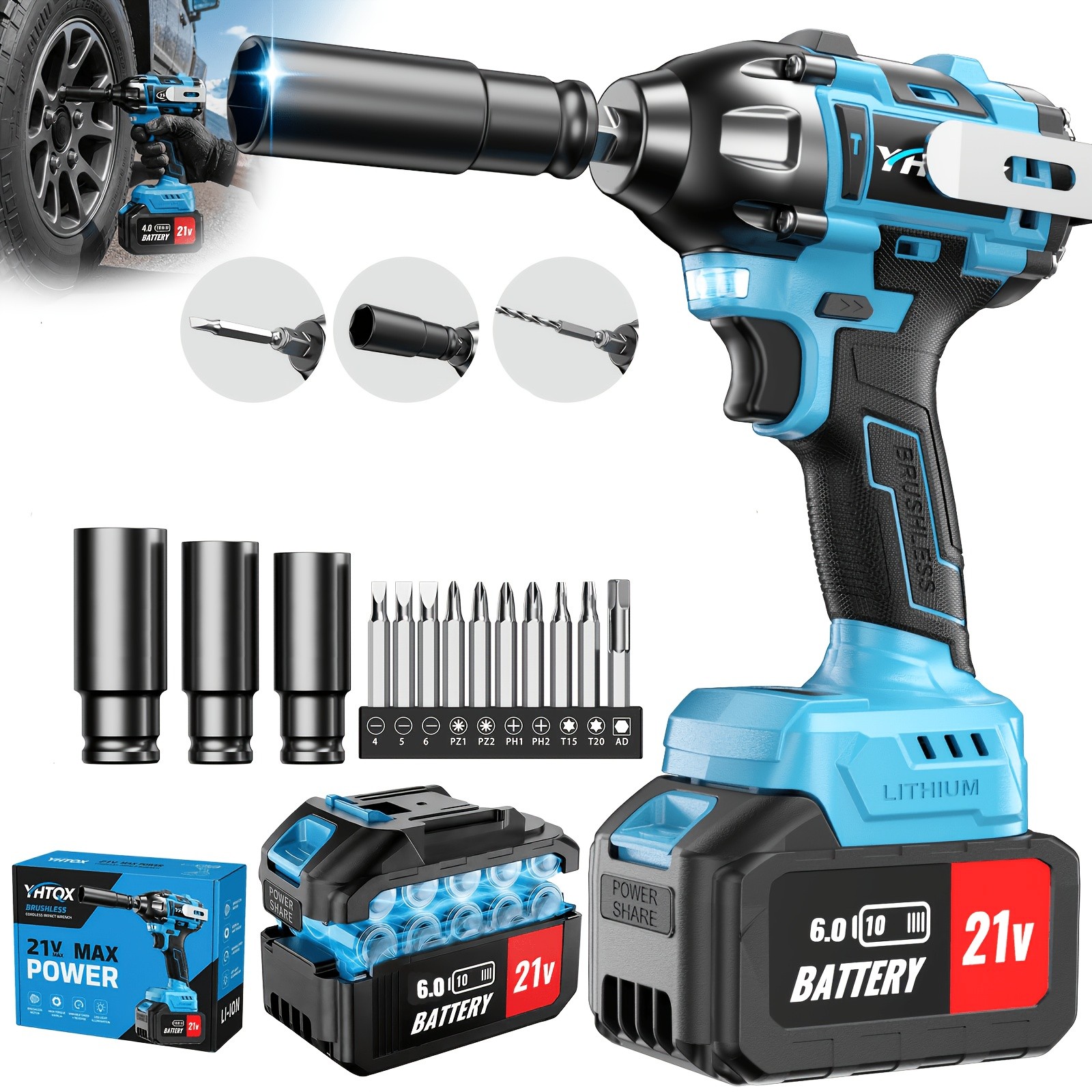 21V Brushless Impact Wrench] 21V Brushless Cordless Impact Wrench