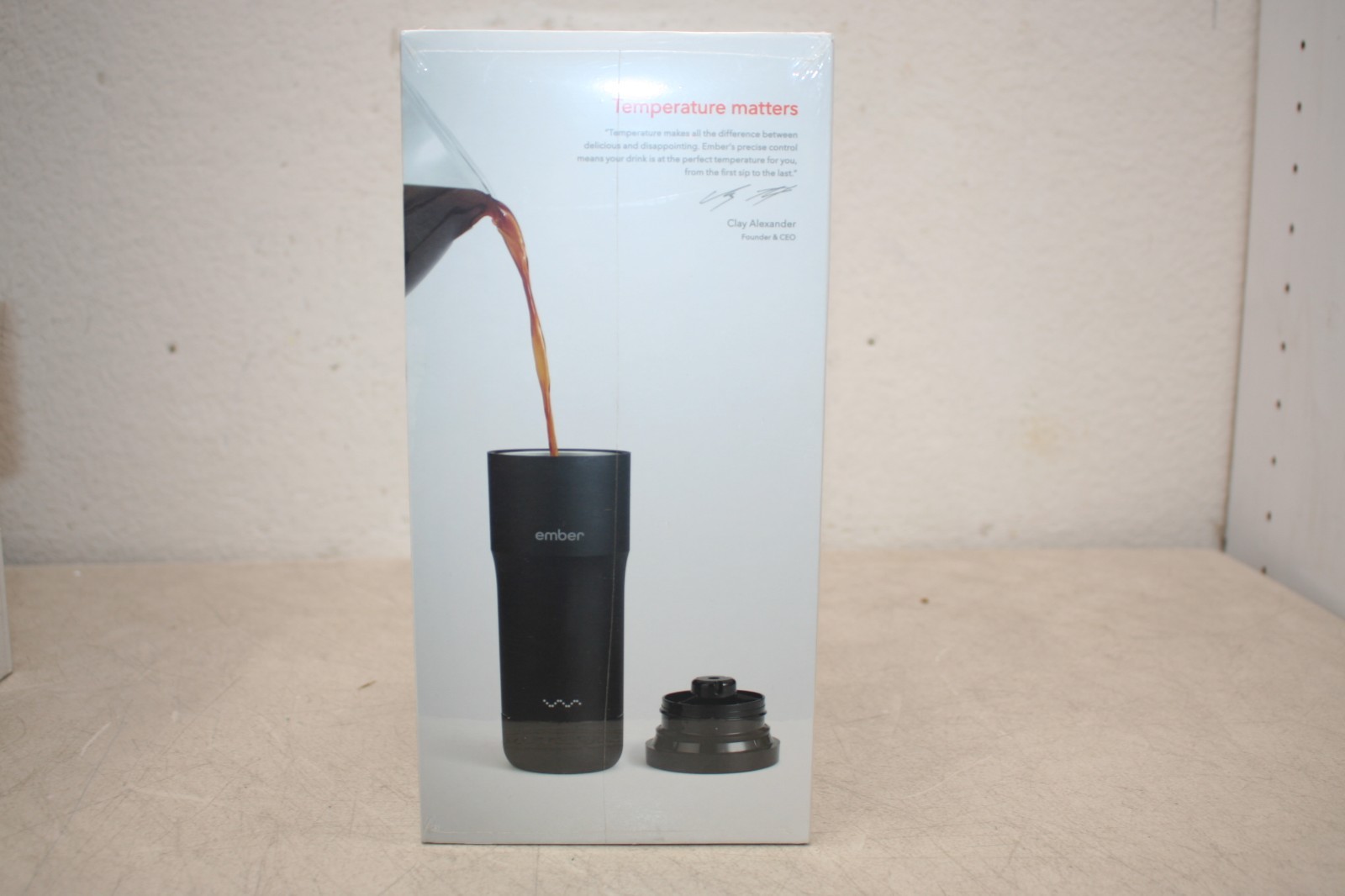 Ember Temperature Control 12oz Smart Travel Mug -Black, New