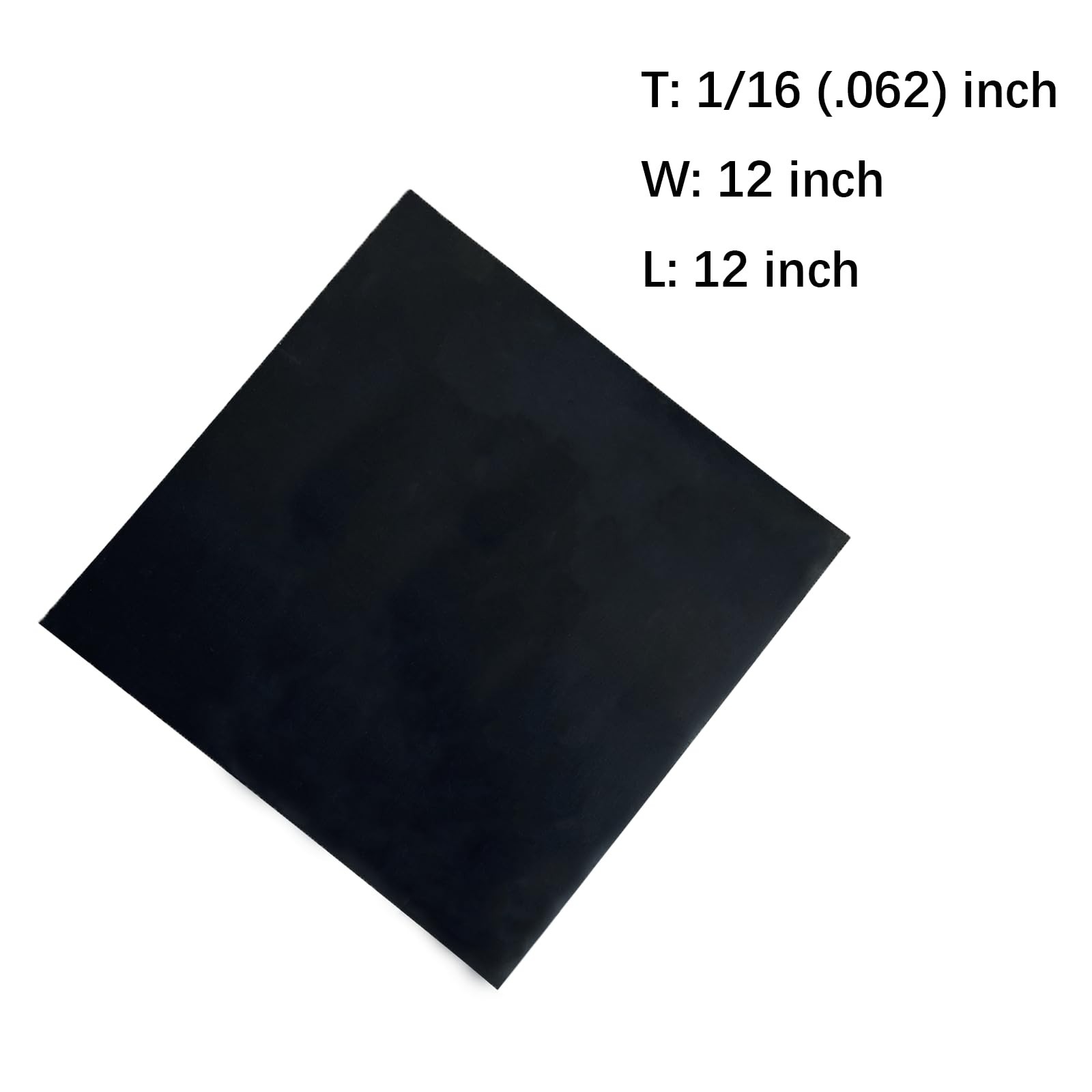 Solid Rubber Sheet Roll 1/16 (.062)” Thick X 12″ Wide X 12″ Long, Solid Rubbe…