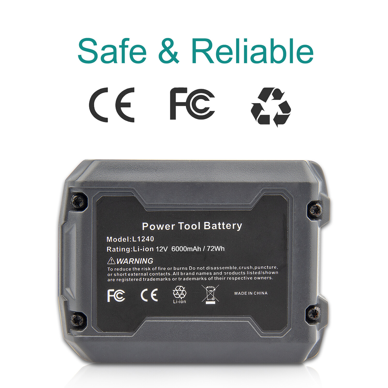 2PACK Battery For Ridgid 12V Lithium 6.0Ah L1240 AC82048 R82007 R82048 R86048 US