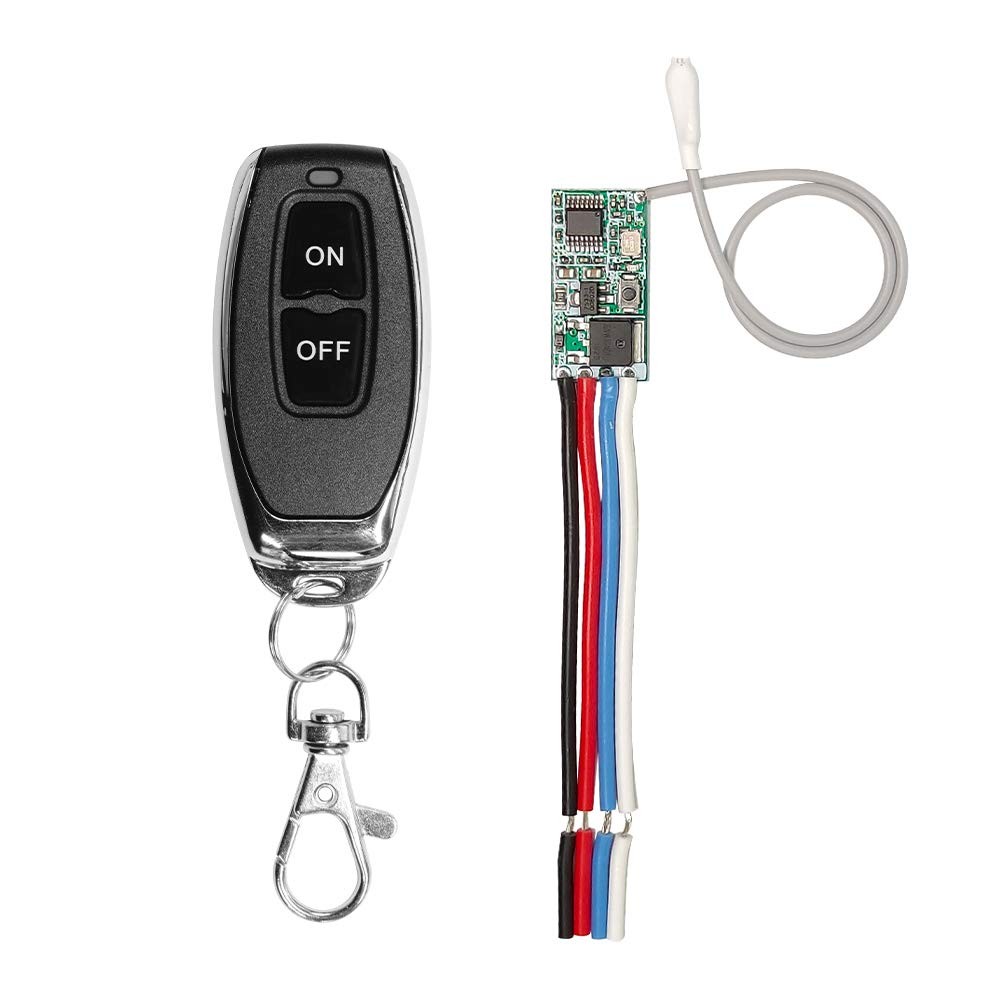 QIACHIP 433MHz Universal Wireless RF Remote Control Switch DC 6V 12V 1-SET