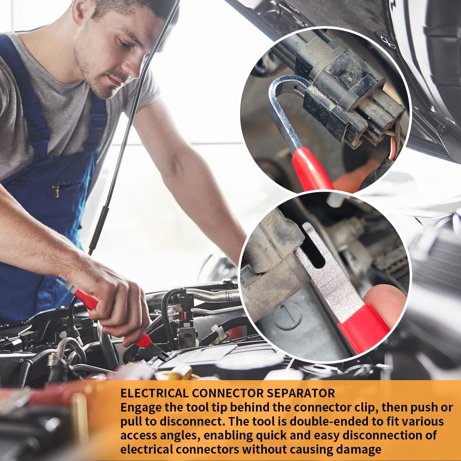 4* Electrical Disconnect Pliers 60° Automotive Electrical Connector Separator