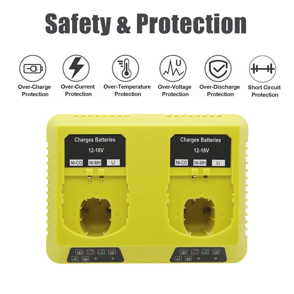 For RYOBI P108 18V 18 Volt One Plus High Capacity Lithium P117 Battery Charger