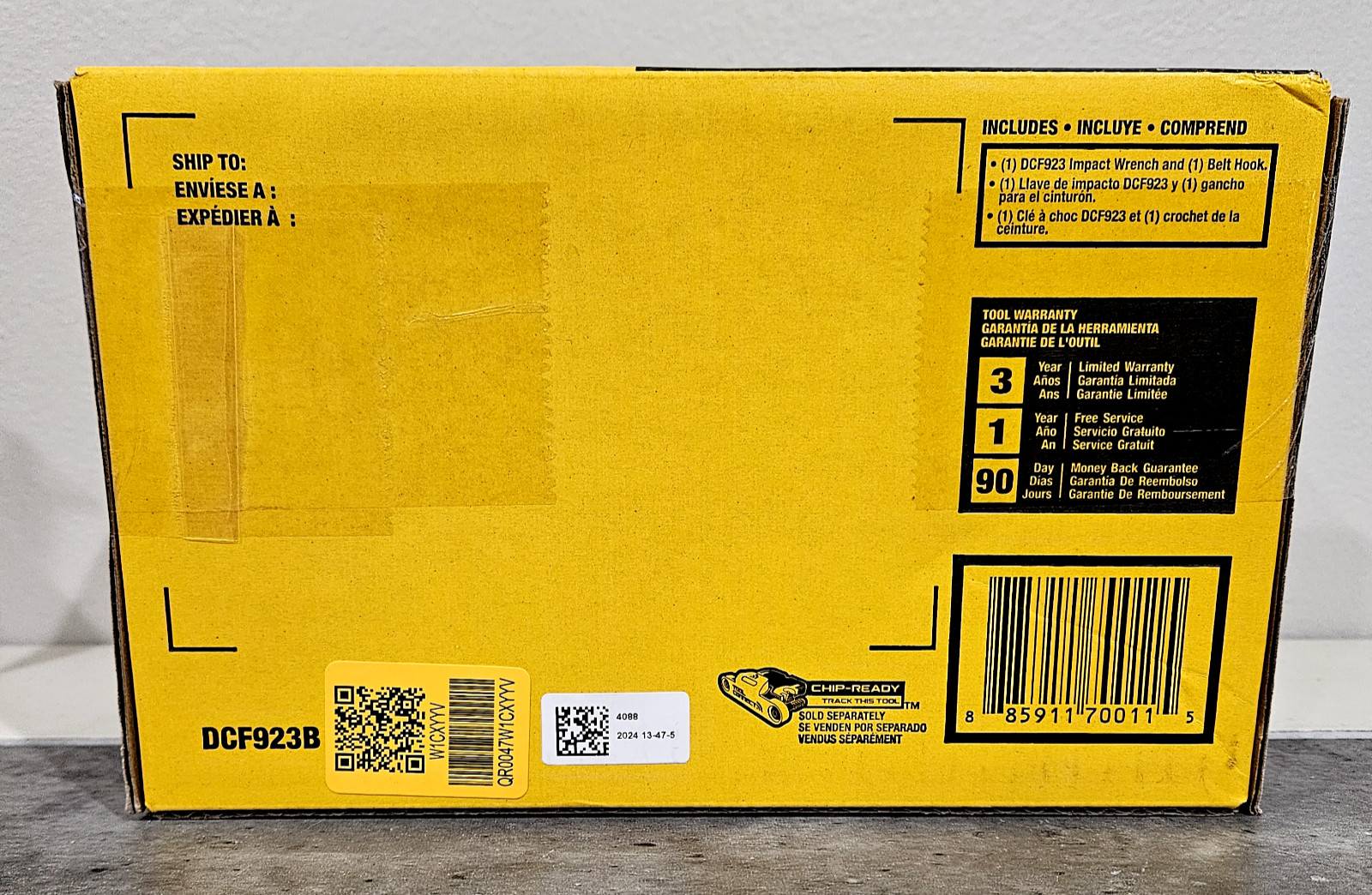 DeWalt 20 Volt Brushless 3/8″ Compact Impact Wrench with Hog Ring Anvil DCF923B
