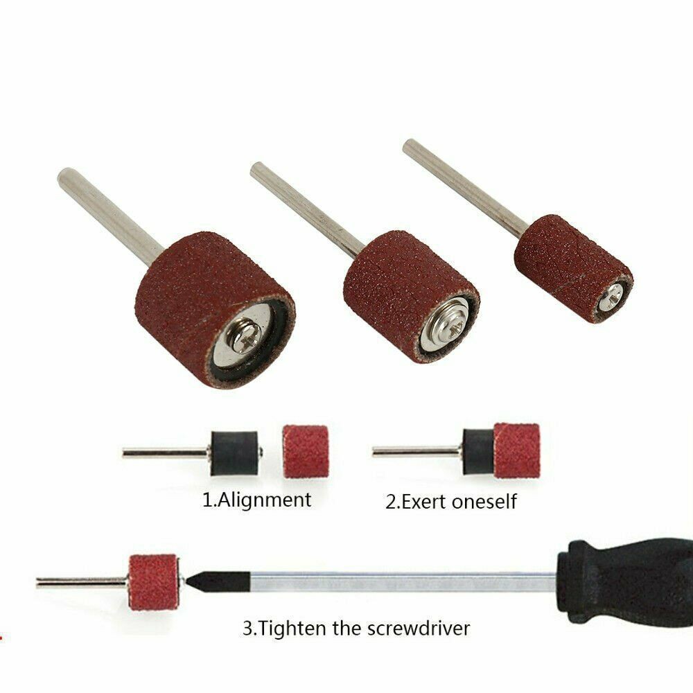 252x Sanding Drum Kit For Bits Dremel Accessories Rotary Tool For Wood Metal US
