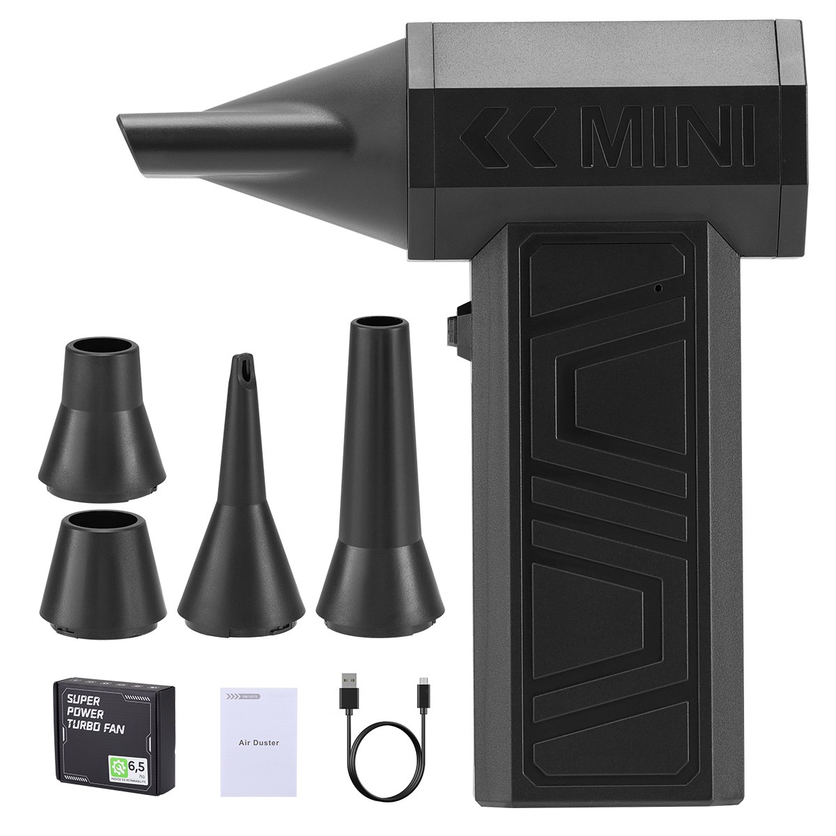 130000RPM Electric Air Duster Cordless Mini Jet Dry Blower Portable Turbo Fan