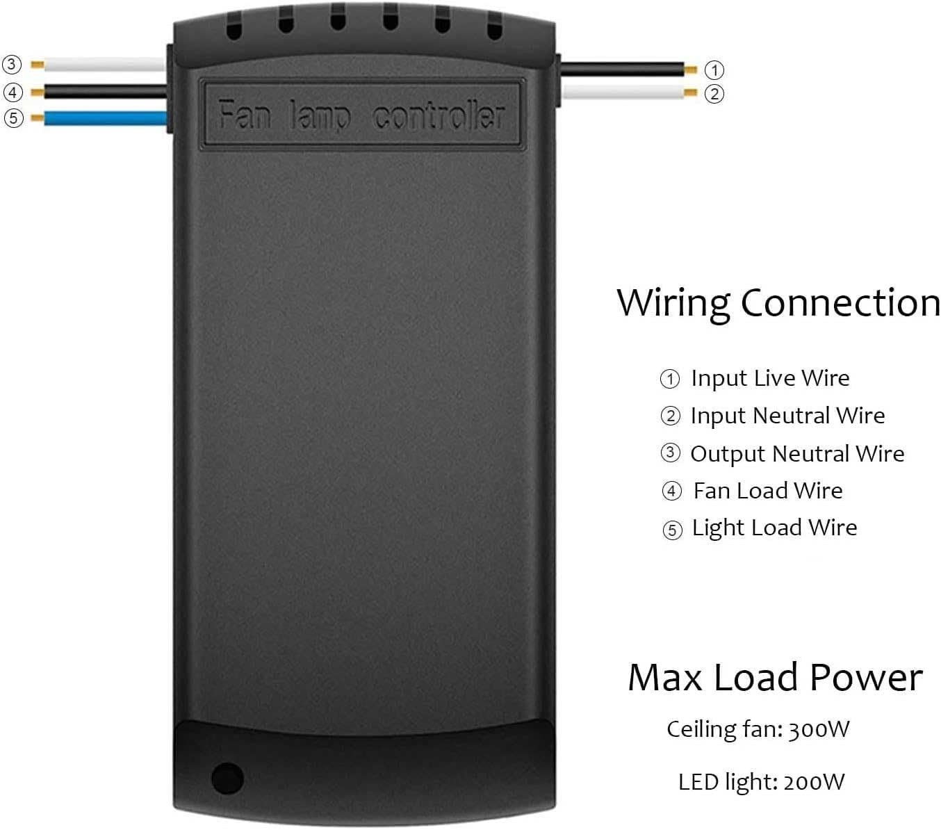 Universal Wireless Remote Control and Receiver Kits for Ceiling Fan Lamp Home