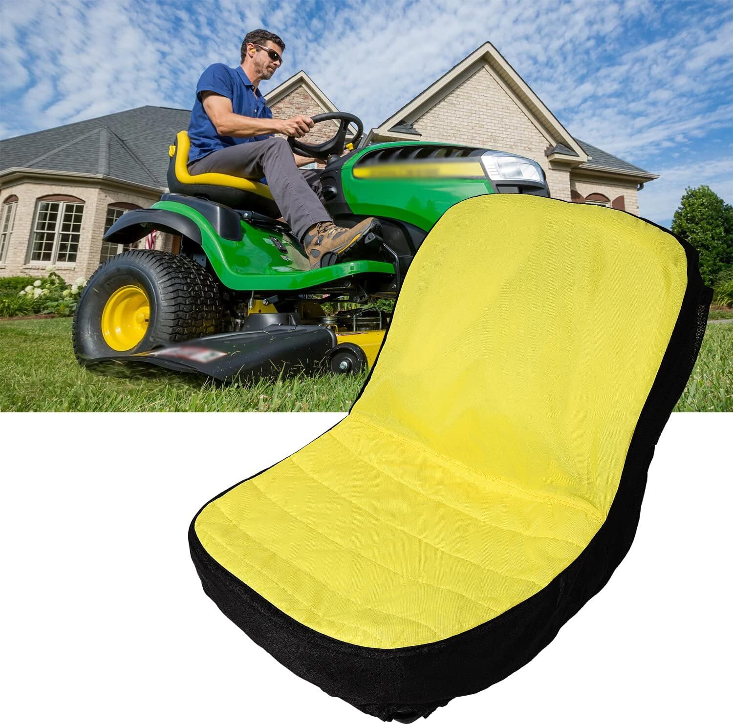 Large Seat Cover for John Deere Seats with 18in Back Rest Lawn Tractors LP92334