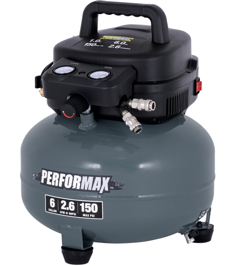 Performax™ 6 Gallon 150 PSI Portable Electric Pancake Air Compressor