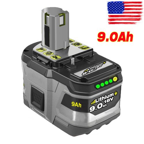 9.0Ah 9Ah For RYOBI P108 18V One Plus High Capacity Battery 18Volt Lithium-Ion