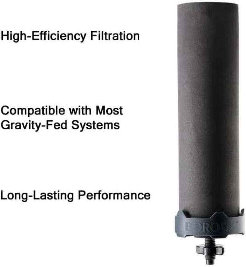 Foundation. Black Replacement Water Filter – Replacement for Berkey BB9-2 and Gr
