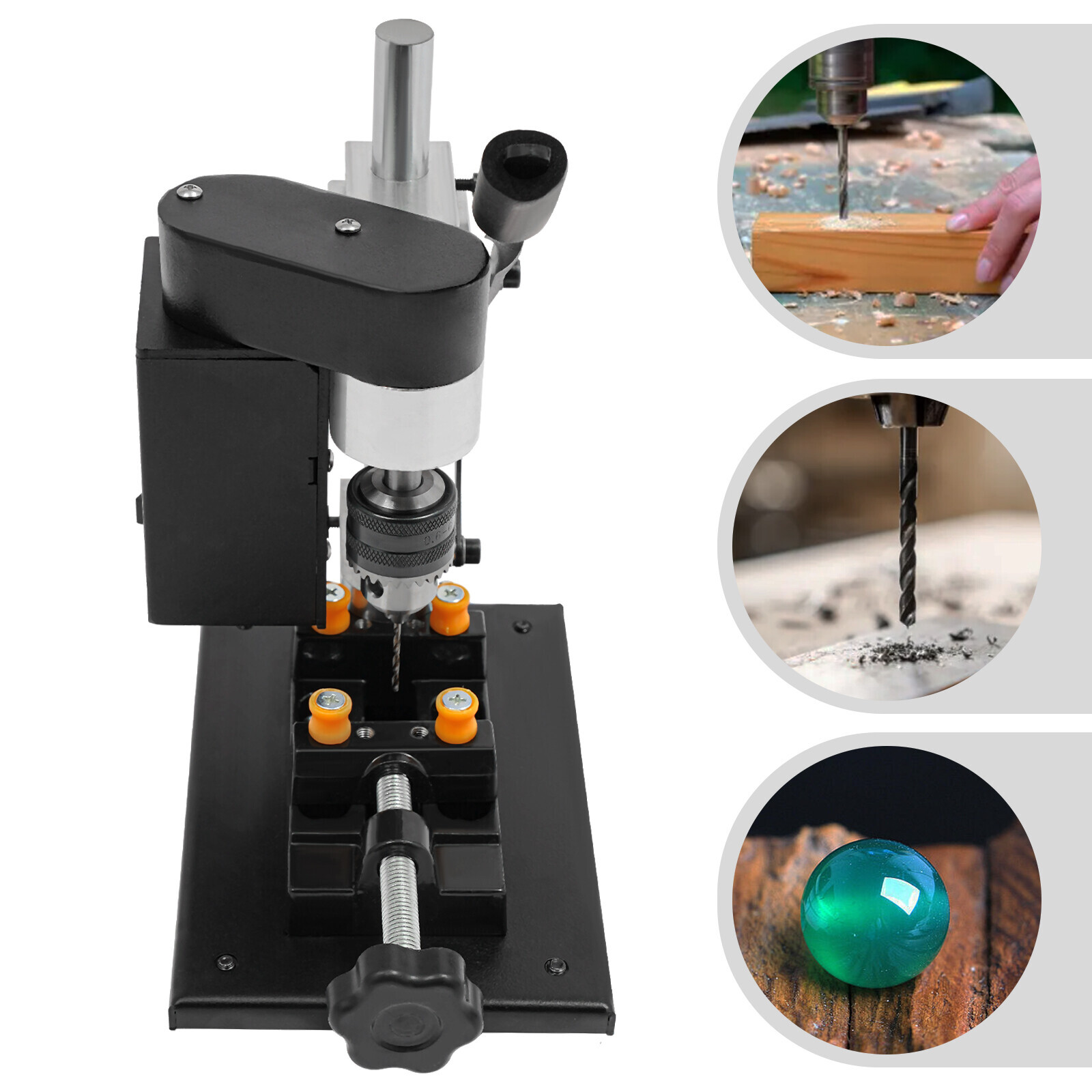 7-Speed Adjustable Mini Drill Press Benchtop 8000RPM for Wood Metal Craft DIY