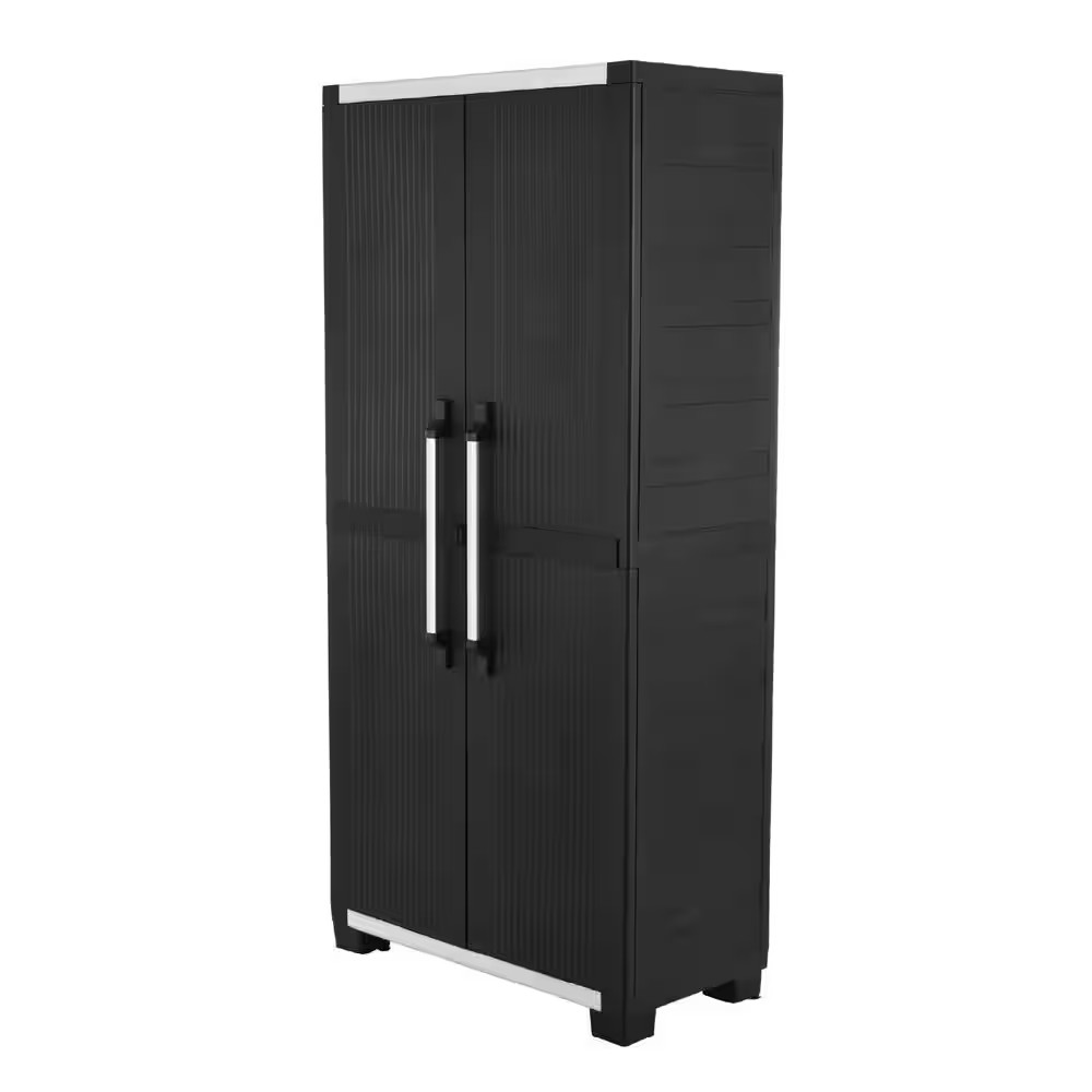 Premium One 35 In. W X 71.7 In. H. X 18.5 In. D 5-Shelf Resin Freestanding Cabin